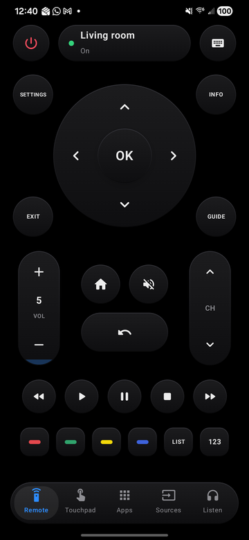 Remote, dark mode