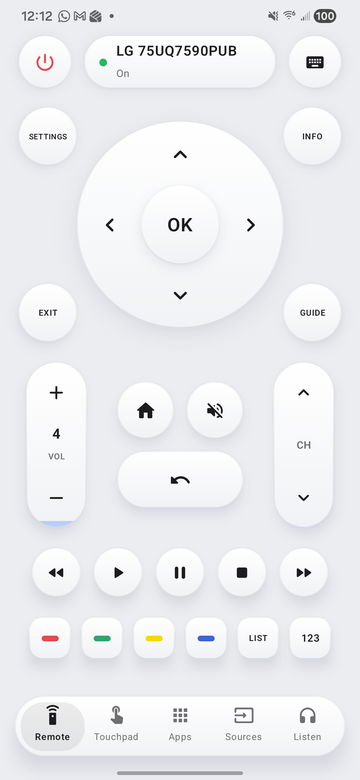 Remote, light mode